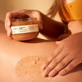 NATIVA SPA foot and leg exfoliation promotes smoother skin