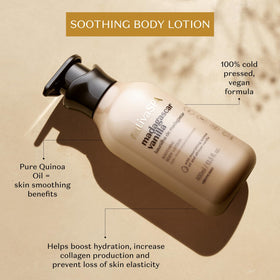 NATIVA SPA Madagascar Vanilla body lotion swatch showing rich texture and quick absorption.