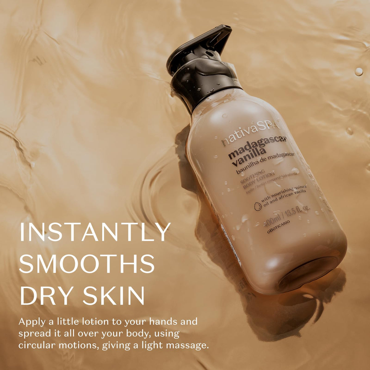 Label with Madagascar vanilla illustration highlighting premium fragrance.