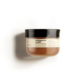 NATIVA SPA Madagascar Vanilla scrub jar close-up for gentle exfoliation and radiant skin