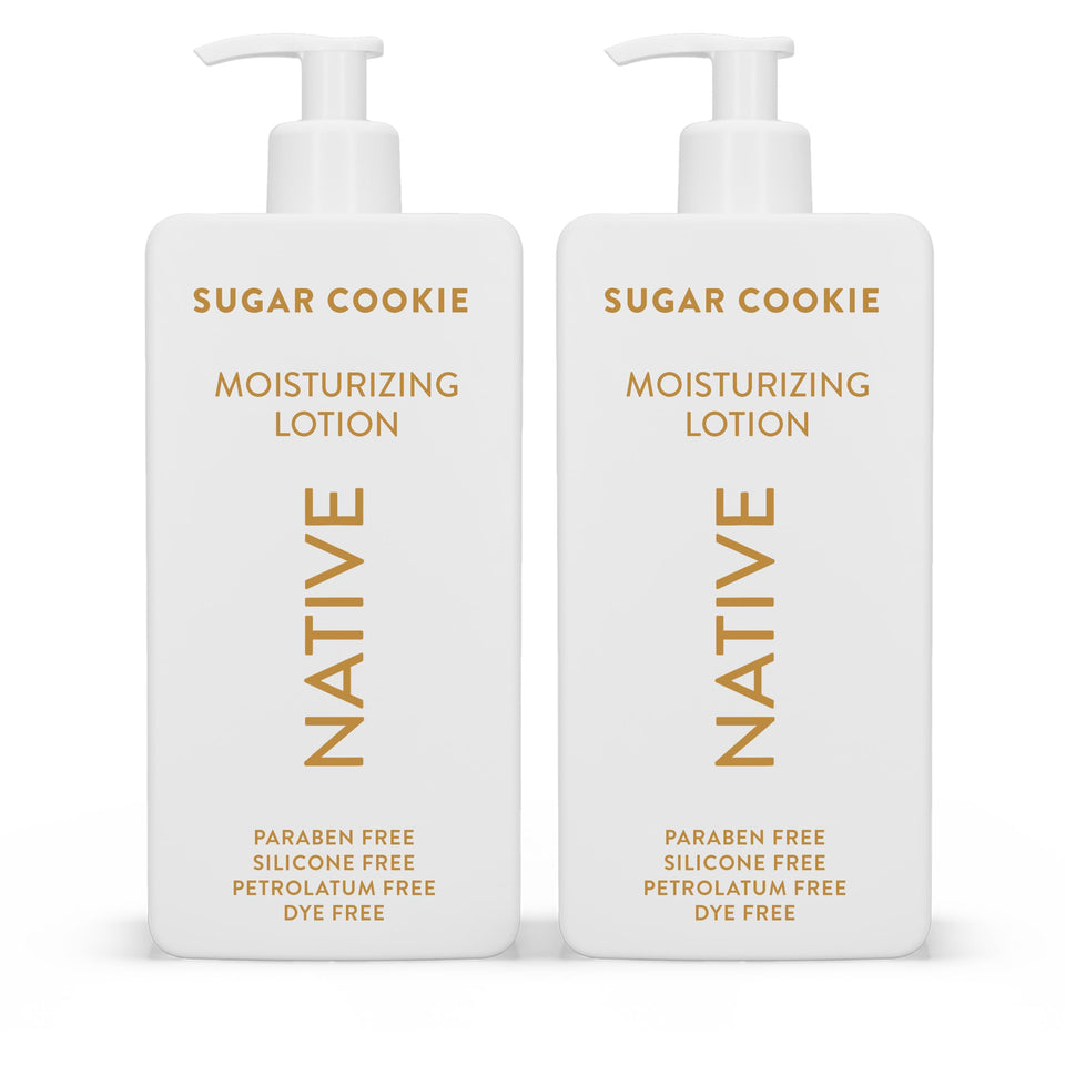 Native Sugar Cookie Body Lotion bottle for deep hydration and soft skin.