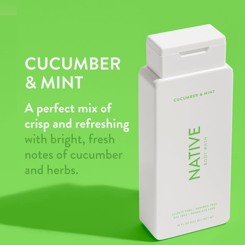 Native Body Wash creamy lather close-up highlights gentle texture.