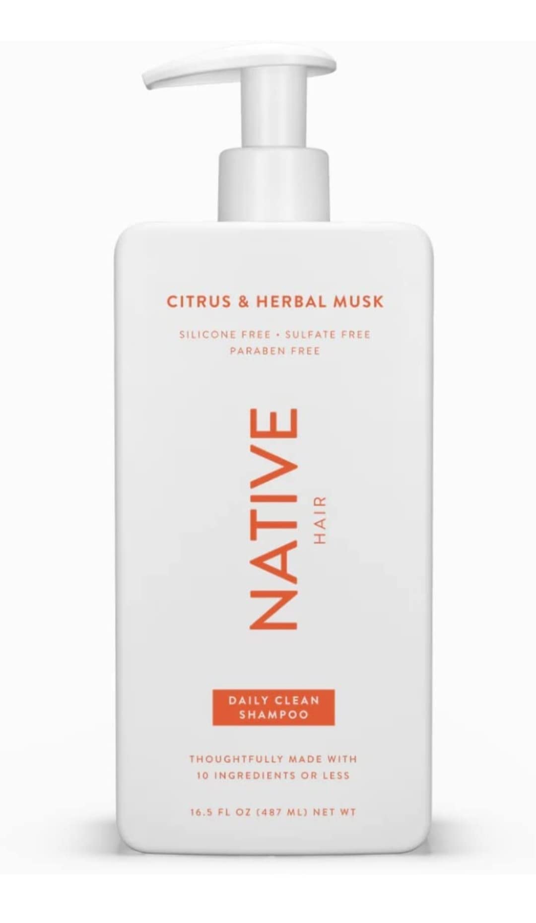 Native Citrus Herbal Musk conditioner bottle for lightweight moisture
