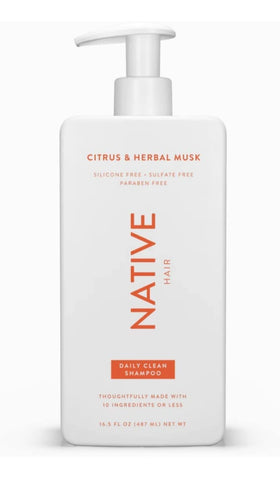 Native Citrus Herbal Musk conditioner bottle for lightweight moisture