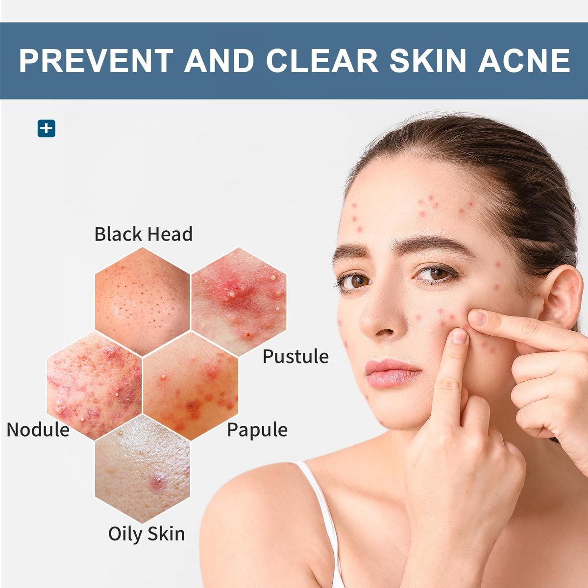 Natouch acne wipes for face during morning routine delivering clean skin.