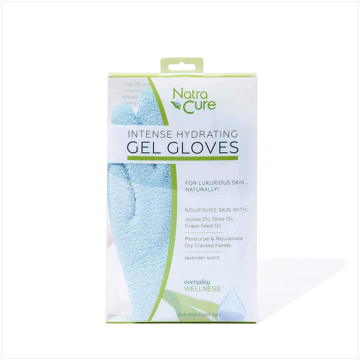NatraCure Aqua pro tip image showing baby powder for smoother application.