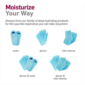 NatraCure Aqua gloves snug-fit design for small to medium hands.