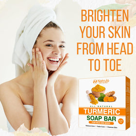 Natrulo turmeric soap bar underarms use for clean, comfortable skin.