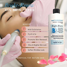 NATUDERMA Aqua Peeling Serum bottle ready for gentle facial exfoliation and hydration