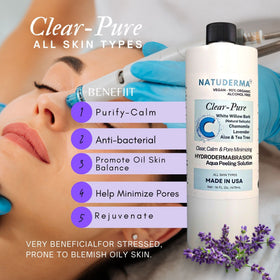 NATUDERMA Aqua Peeling Serum bottle showing even application potential