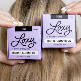 NATURÉL Loxy Purple Bars on shelf highlight compact, eco-conscious design