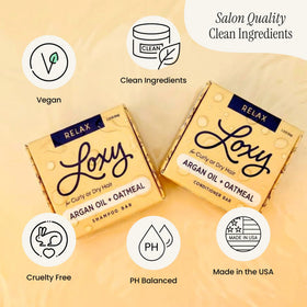 NATURÉL Loxy Relax frizz control on hair shows smoother strands