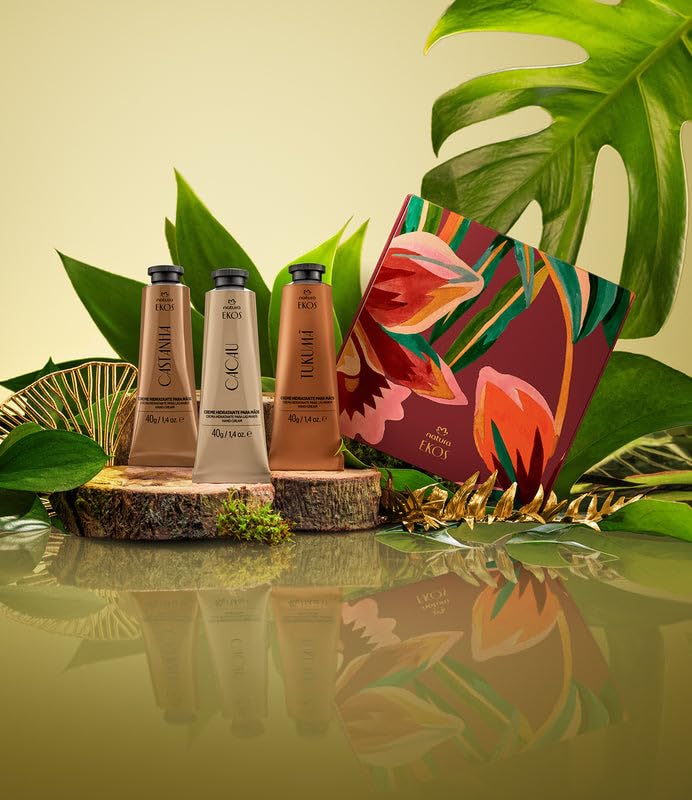 Natura Deluxe Hand Cream Holiday Set tubes shown for on-the-go hydration