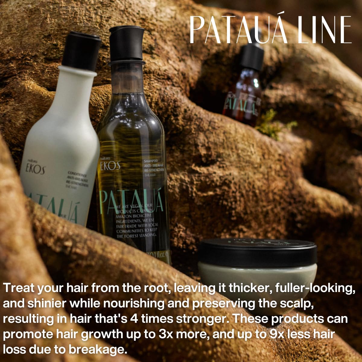 Natura Ekos Patauá Shampoo natural-origin ninety-three-percent formula.