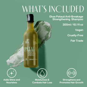 Natura Ekos Patauá Shampoo oil omega-9 ingredient highlight.