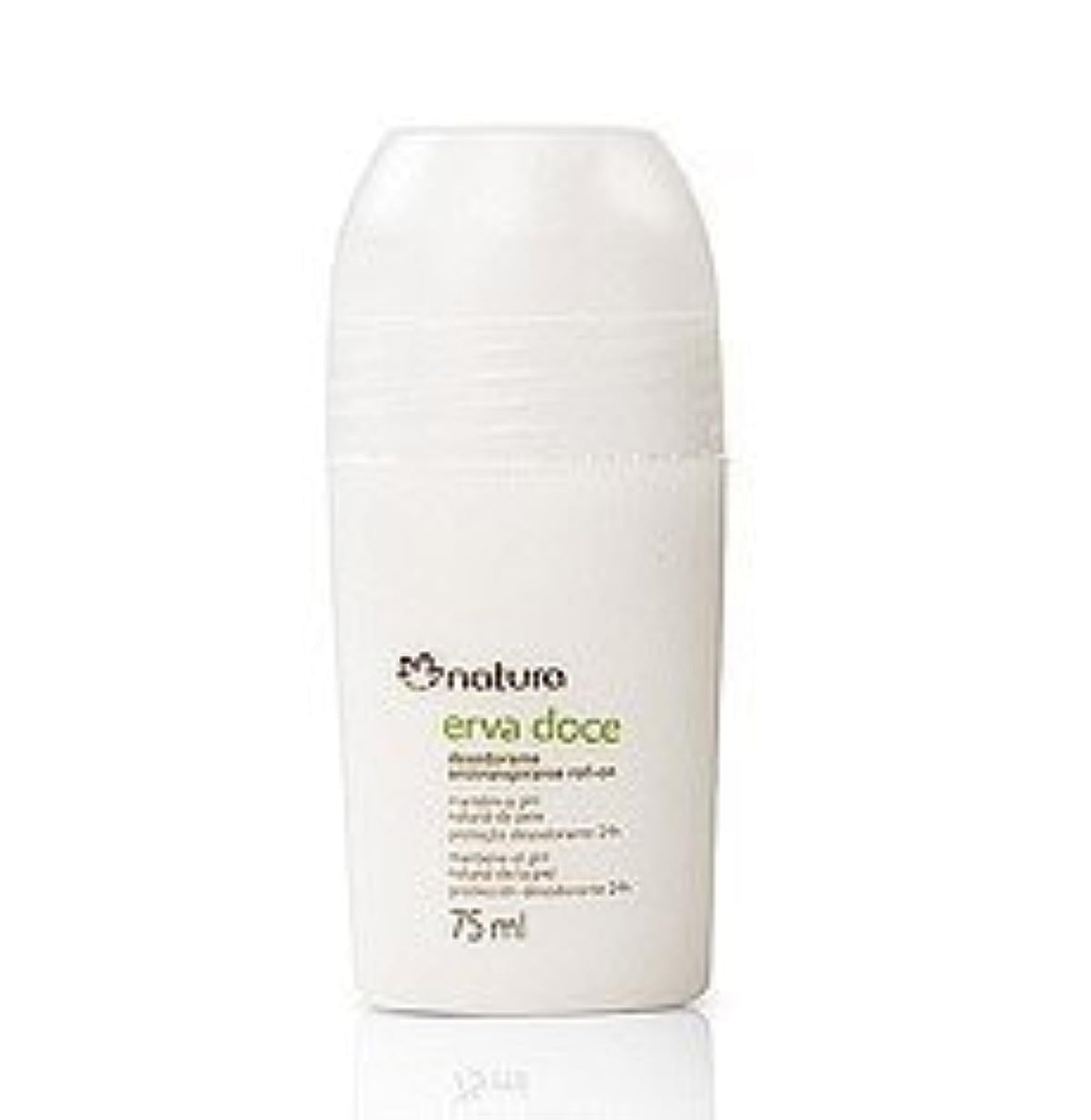 Natura fennel roll-on bottle offers long-lasting freshness for daily use.