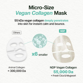 NDP 55k Da vegan collagen closeup emphasizing lightweight absorption for firmer look