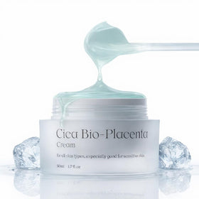 Natural Derma Project NDP Cica Cream bottle closeup for soothing hydration.