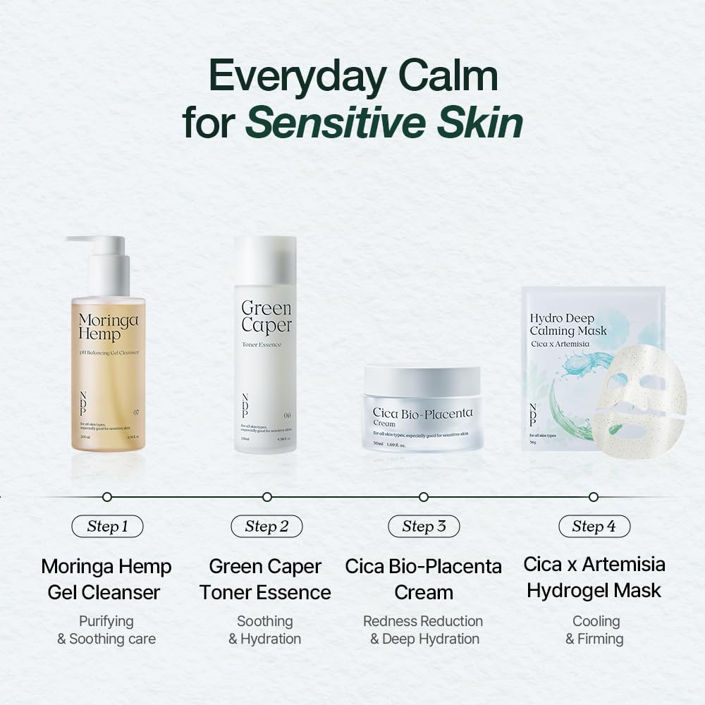 Lightweight moisturizer in hand ready for quick hydration with NDP Cica Cream.
