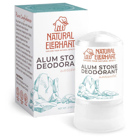 Natural Elephant alum stone after-shower use provides a fresh, natural feeling.