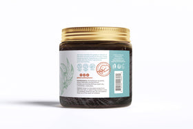 Natural Elephant Moroccan Black Soap creates a calming bathroom ambiance.