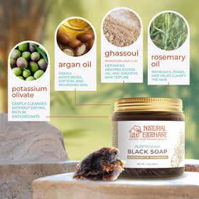 Natural Elephant Rosemary essential oil provides a bright, refreshing cleansing scent