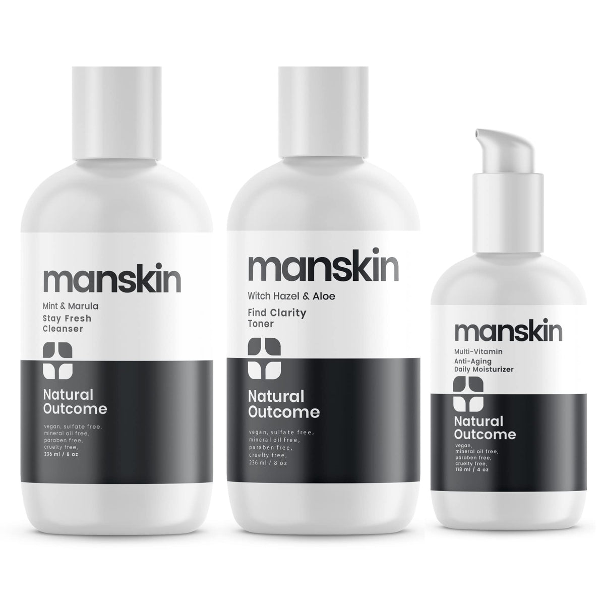 Natural Outcome gift box display highlights ready-to-gift skincare set.