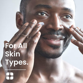Natural Outcome Man Skin packaging box displaying USA-made and dye-free claim.