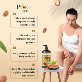 Natural Riches Argan Oil amber bottle helps preserve nutrients