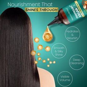 Natural Riches Argan Oil delivers deep hydration for dry and damaged strands.