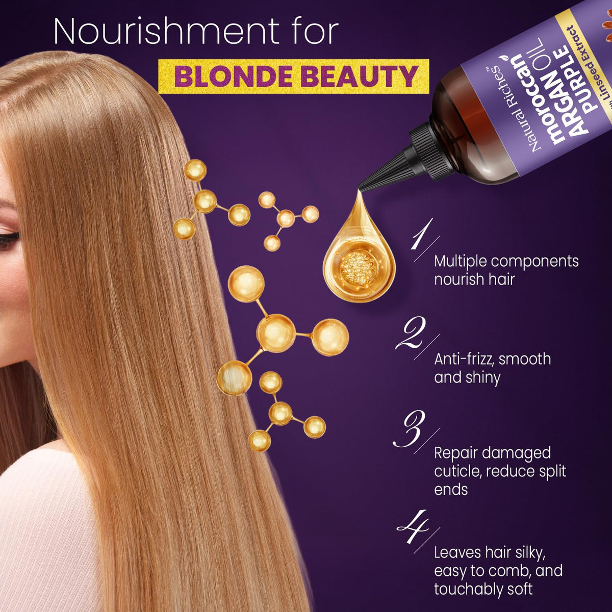 Natural Riches 8 oz packaging emphasizes practical daily use