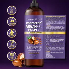 Natural Riches Purple Argan Oil fits into daily hair care routine
