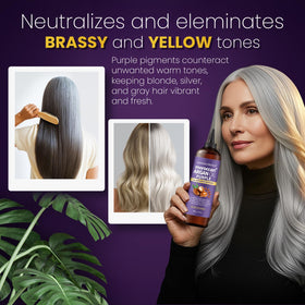 Natural Riches Purple Argan Oil smooths frizz and adds shine on hair