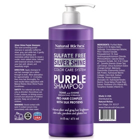 Natural Riches Radiant Silver Shine conditioner tube delivering softness with silk proteins