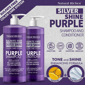 Natural Riches Radiant Silver Shine silk protein ingredient close-up for nourishment