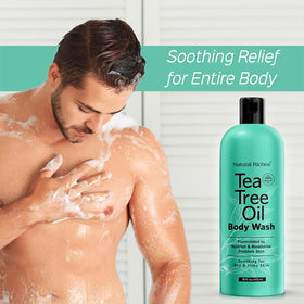 Deodorizing effect with refreshing botanical blend from Natural Riches Tea Tree Body Wash