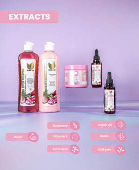Natural Sant Complete Hair Growth Set display showing all pieces