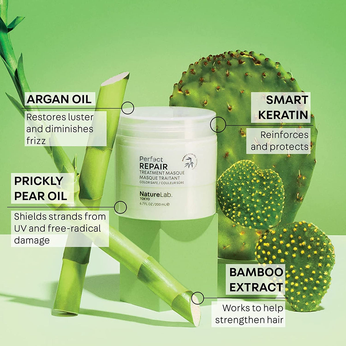 NatureLab.TOKYO Perfect Repair masque bottle for deep conditioning