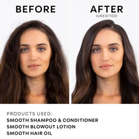 NatureLab TOKYO Perfect Smooth Shampoo lathers into rich foam for smooth hair