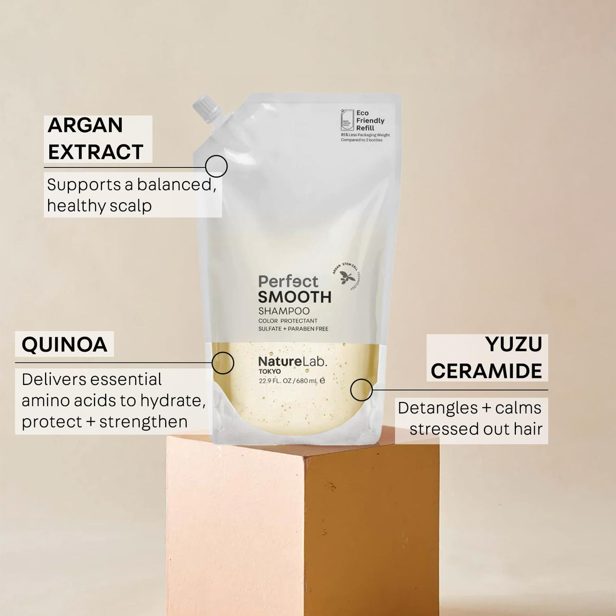 NatureLab TOKYO with yuzu ceramides delivering refreshing citrus aroma