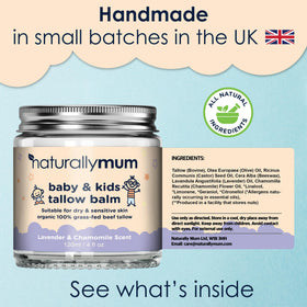 UK-made NaturallyMum balm crafted with care for families.