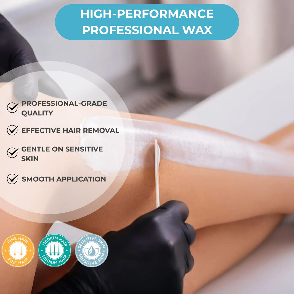 Naturaverde Pro zinc oxide soft wax with non-woven strips enables easy removal.