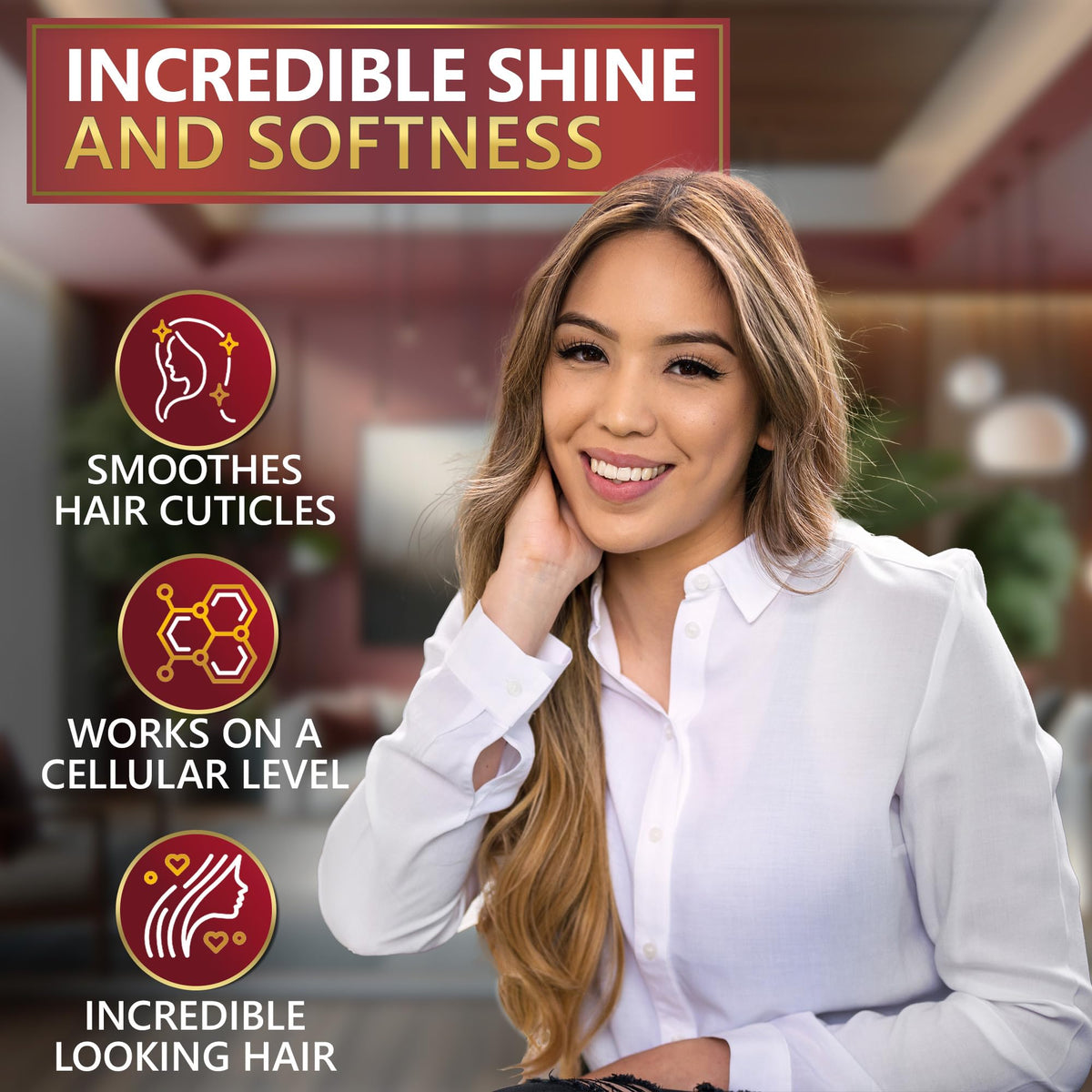 Naturavis Keratin Conditioner tube highlights color-safe formula.