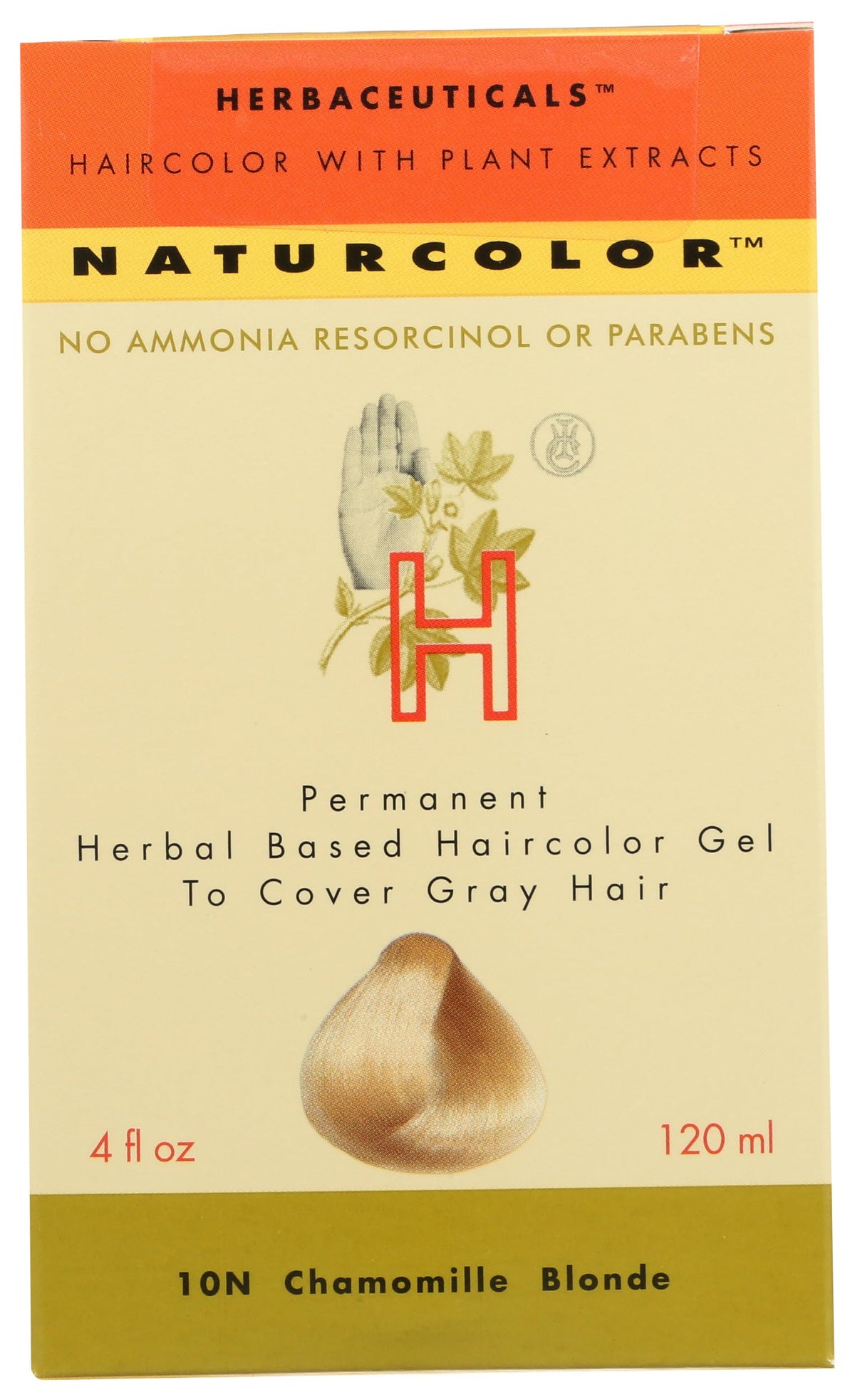 Naturcolor Chamomile Blonde bottle pour for even at-home color.