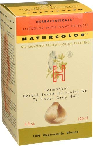Naturcolor Chamomile Blonde gloves protecting hands during at-home color.