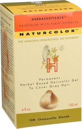 Naturcolor Chamomile Blonde gloves protecting hands during at-home color.