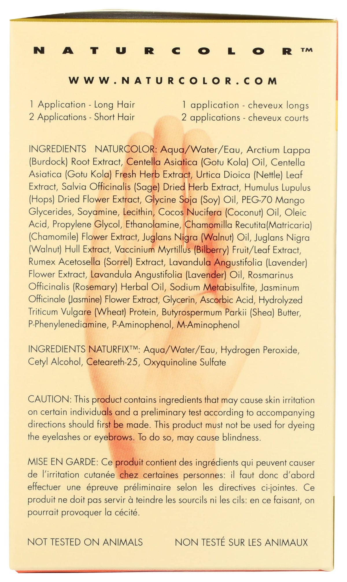 Naturcolor color-treated hair safe-use image highlighting compatibility