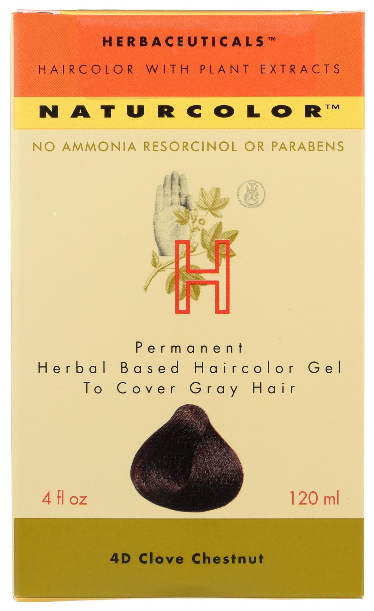 Naturcolor haircolor gel clove during application for natural-looking coverage