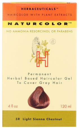 Naturcolor box with light sienna chestnut kit for at-home coloring