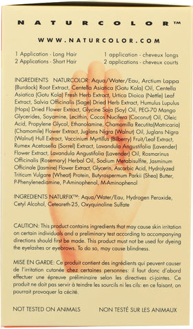 Naturcolor Twinberry Chestnut application with gloves for precise dyeing